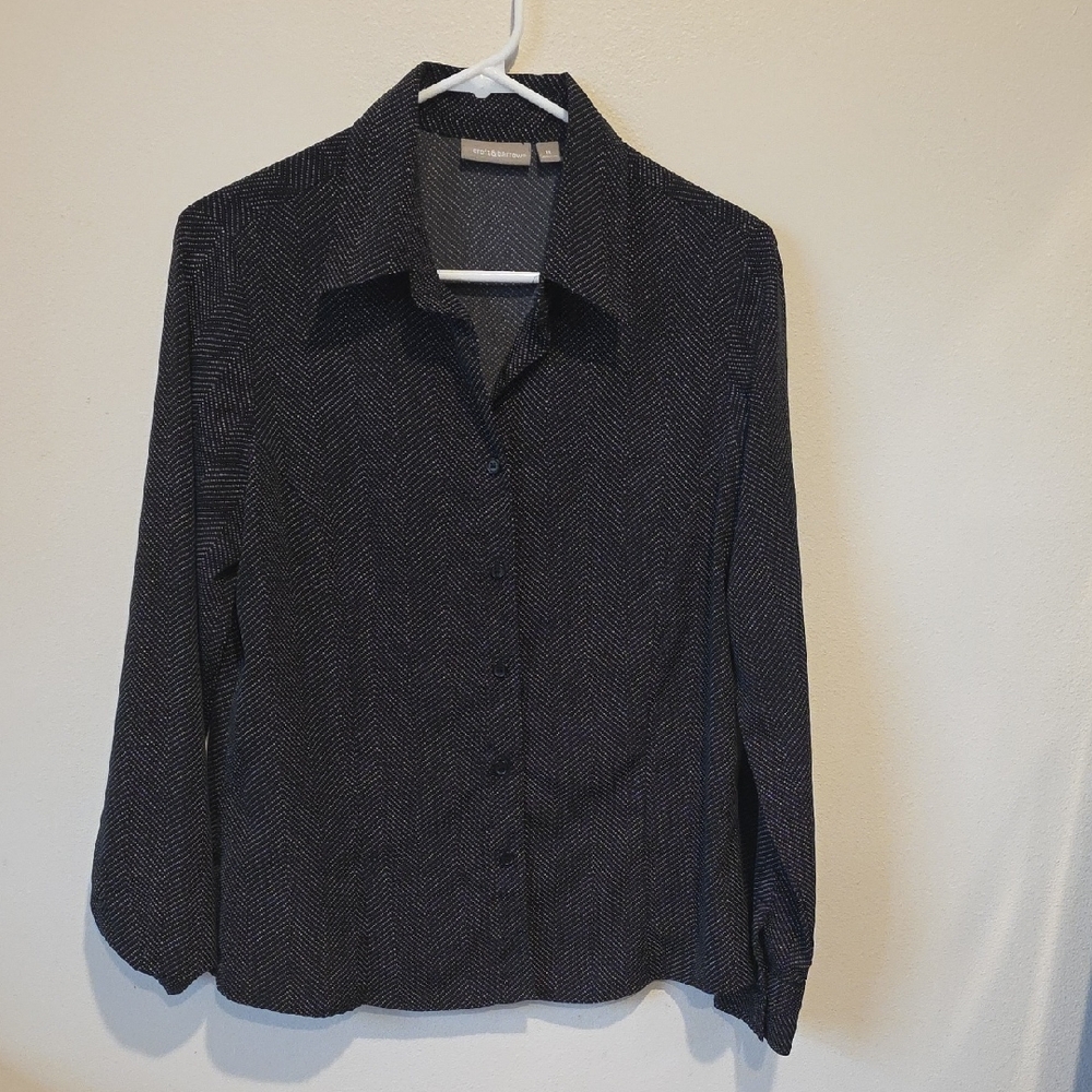Croft & Barrow Black Blouse
